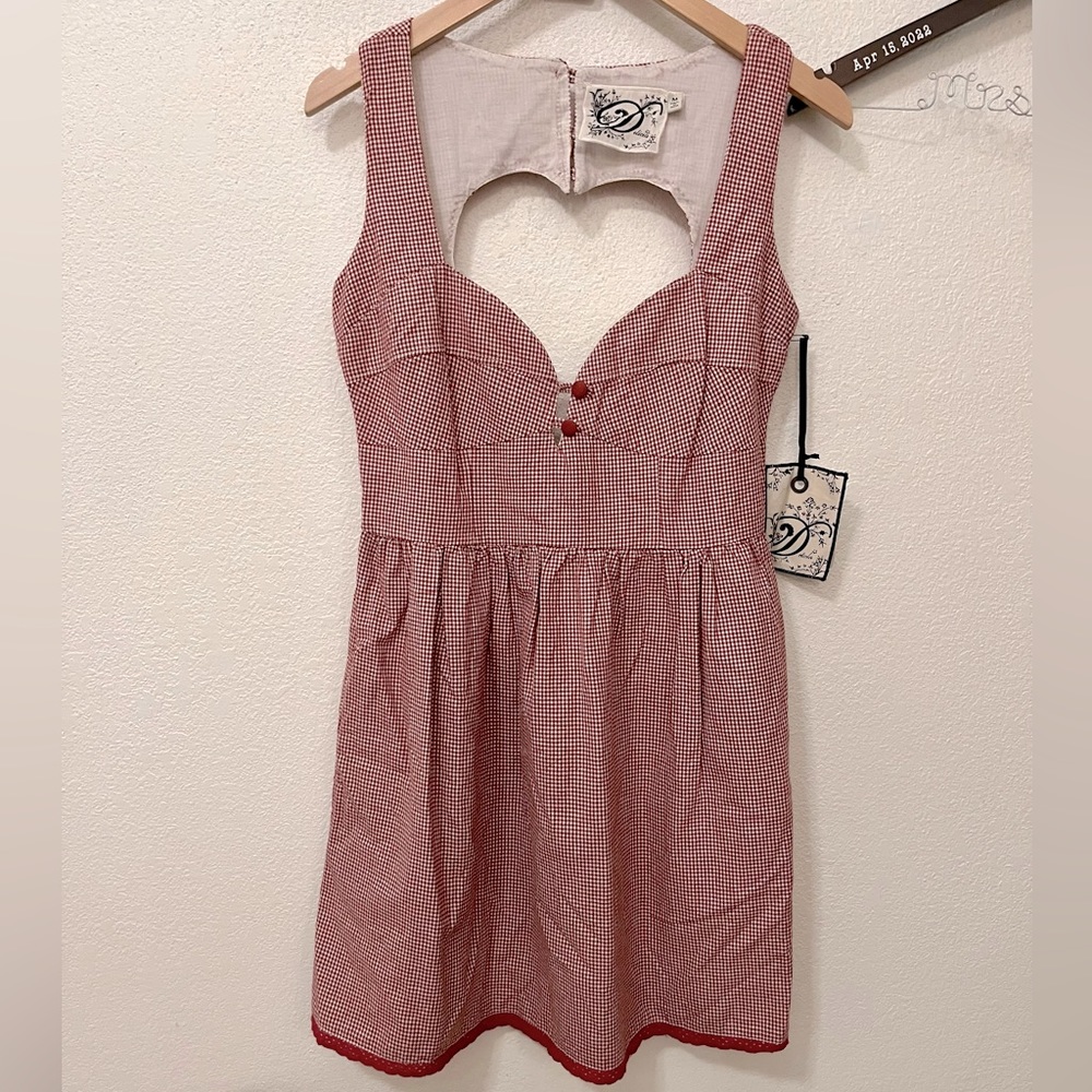 Open Back Heart-Shaped Dress